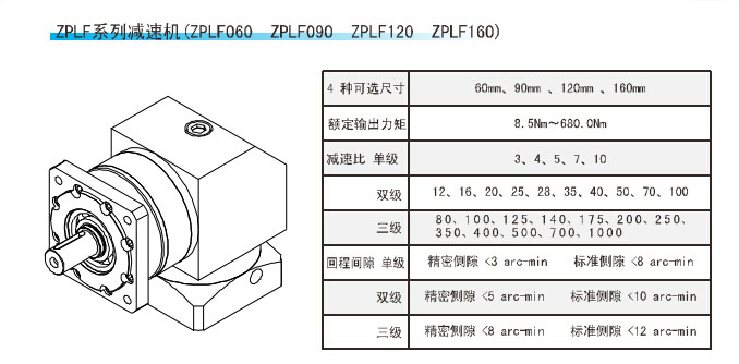 ZPLF系列精密行星減速機(jī) ZPLF系列精密行星減速機(jī)